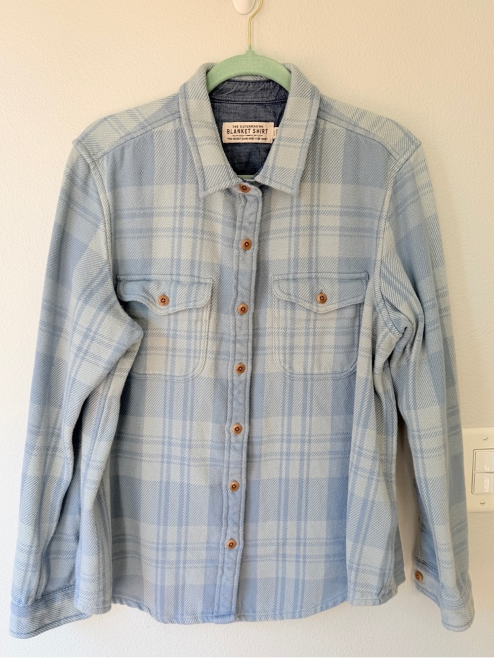 Outerknown Pale Blue Blanket Shirt